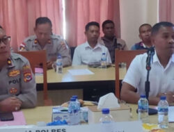 Wakapolres SBD Komisaris Polisi Marthin Ardjon, SH. Pimpin Konferensi Pers Pengungkapan 6 Kasus Kriminal.